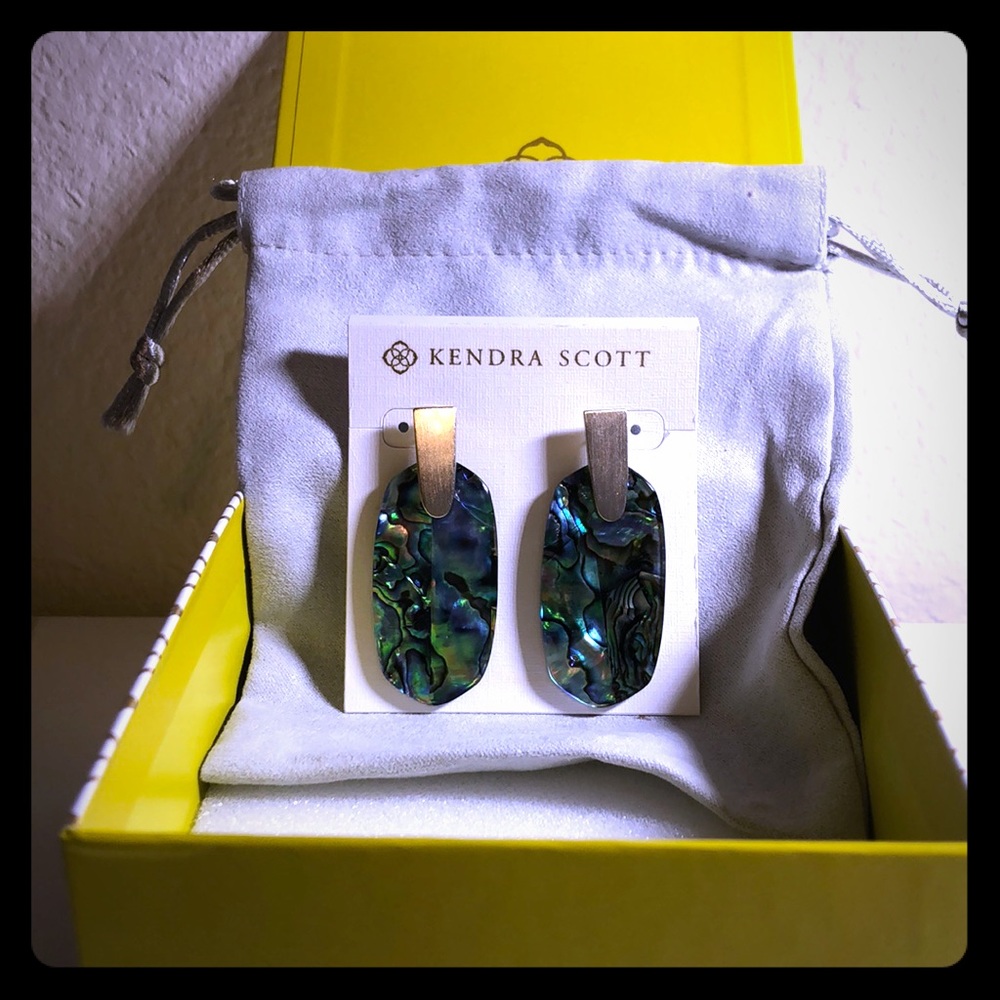 New Kendra Scott Abalone Shell Earrings